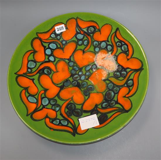 A large Poole charger, c.1970 diameter 41.5cm